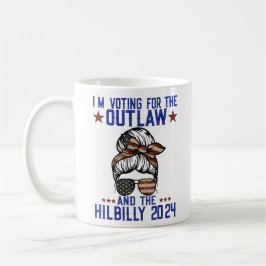 Caneca De Café Voto a favor do Outlaw e do Hillbilly 2024