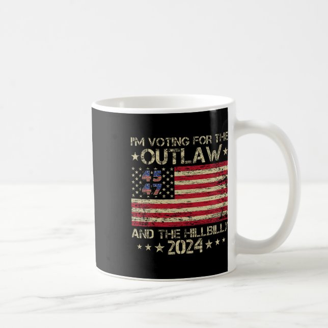 Caneca De Café Voto A Favor Do Outlaw E Do Hillbilly Electi (Direita)