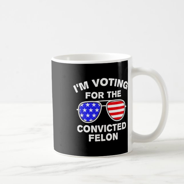 Caneca De Café Voto Contra o Felon Condenado (Direita)