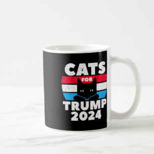 Caneca De Café Voto Gatos para Debate Eleitoral de Trump 2024