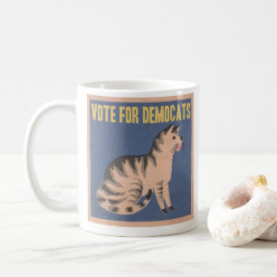 Caneca De Café Voto para Democats