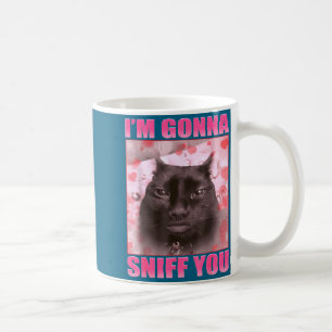 Caneca De Café Vou Cheirar Você Memes Engraçados de Gatos Mulhere