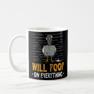 Caneca De Café Vou Citar Tudo Na Rua Pigeon Bird