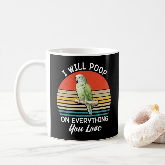Caneca De Café Vou Citar Tudo O Que Você Ama Pássaros. (Com Donut)