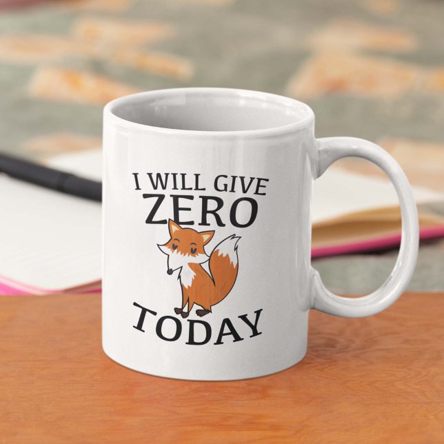 Caneca De Café Vou Dar Raposa Zero Hoje (I Will Give Zero Fox Today Mug)