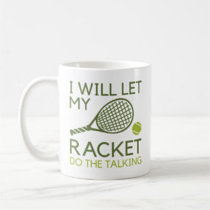 Caneca De Café Vou Deixar Meu Racket Falar