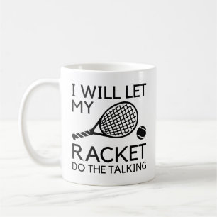 Caneca De Café Vou Deixar Meu Racket Falar