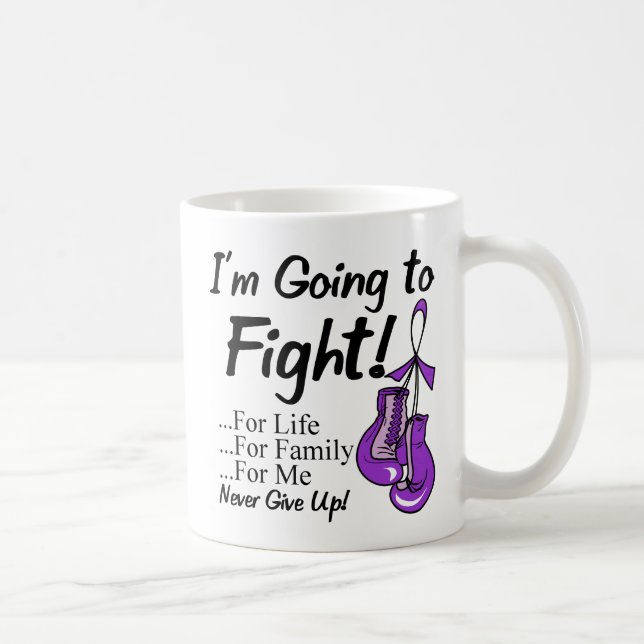 Caneca De Café Vou Lutar Contra o Câncer GIST. (Direita)