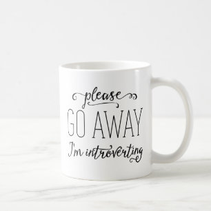 Caneca De Café Vou por favor afastado eu Introverting