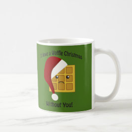Caneca De Café Vou ter um Natal de waffle sem você