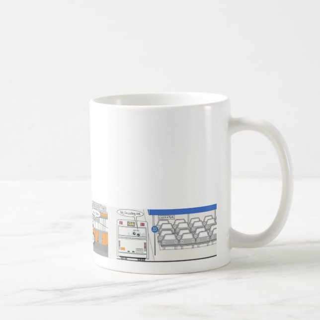 Caneca De Café Vou trabalhar, estou chamando (Direita)