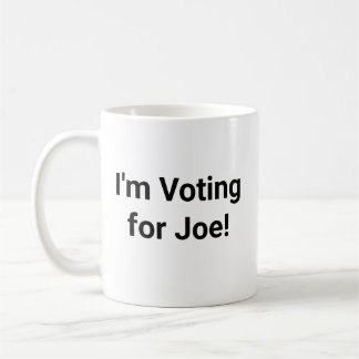 Caneca De Café Vou votar no Joe!
