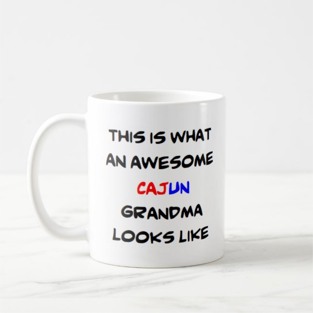 Caneca De Café vovó cajun, incrível (Esquerda)