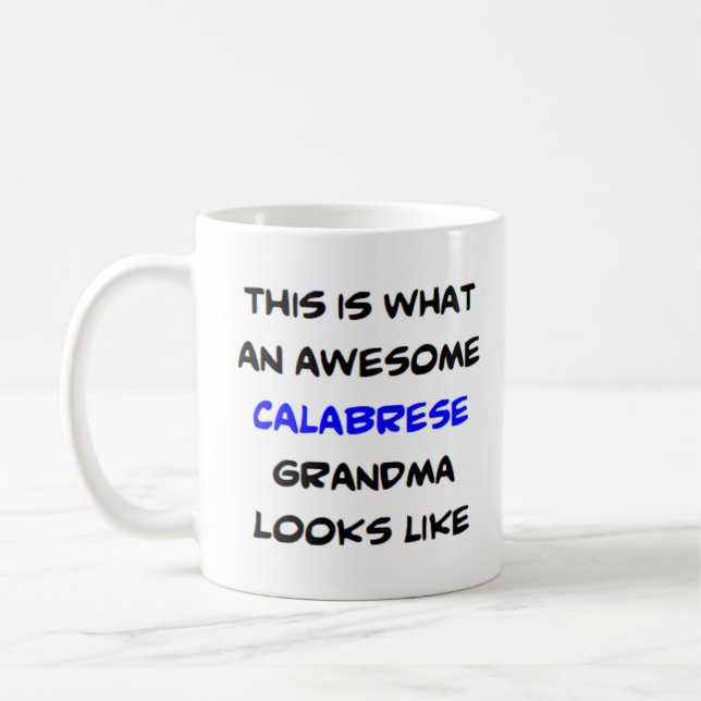Caneca De Café vovó calabrese, incrível (Esquerda)