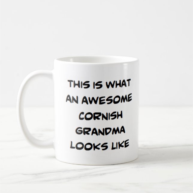Caneca De Café vovó cornês, incrível (Esquerda)