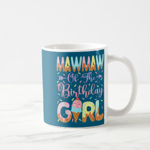 Caneca De Café Vovó Da Menina Do Aniversário Doce Festa De Sorvet