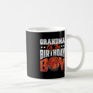 Caneca De Café Vovó de aniversário de basquete Boy Family Baller