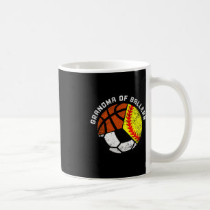 Caneca De Café Vovó De Ballers Diversão De Futebol De Softball Ba