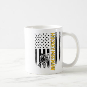 Caneca De Café Vovó de Hockey Bandeira Americana Jogadora de Hock