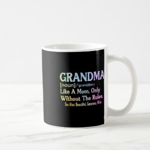 Caneca De Café Vovó Definição Engraçada Dizendo Para Avó Mo