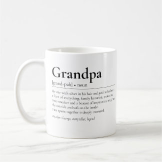 Caneca De Café Vovô Definição Moderno Avô Avô