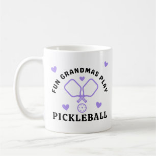 Caneca De Café Vovô Divertido Joga Pickleball Com Nome