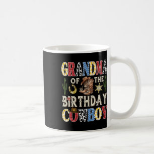 Caneca De Café Vovó Do Aniversário Cowboy Rodeo Ocidental