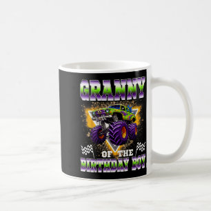Caneca De Café Vovó do Menino de Aniversário Caminhão Monstro Ani