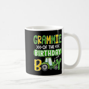 Caneca De Café Vovó Do Menino Do Trator De Aniversário Caminhões