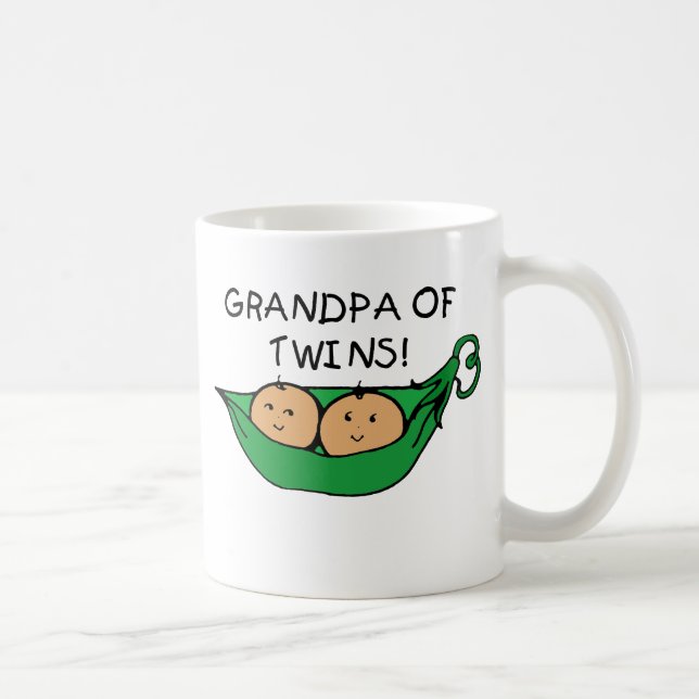 Caneca De Café Vovô do vagem dos gêmeos (Direita)