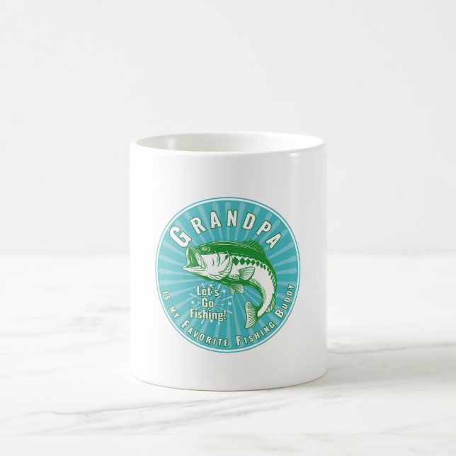 Caneca De Café Vovô é meu amigo de pesca (Centro)