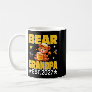 Caneca De Café Vovô Est 2027 Gravata Borboleta Floral Urso Dia da