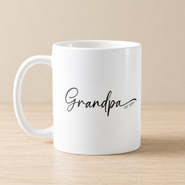 Caneca De Café Vovô Estabeleceu Roteiro Mínimo (Criador carregado)