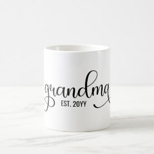 Caneca De Café Vovó estabelecida, presentes da avó Gigi