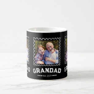 Caneca De Café Vovô Estabelecido Tipografia Preta 3 Foto