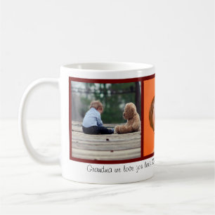 Caneca De Café Vovó Família de Natal Modelo de Fotografia Insta