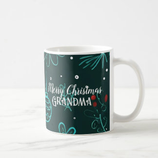 Caneca De Café Vovó Feliz Natal