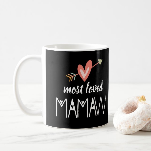 Caneca De Café Vovó Mais Amada do Coração (Com Donut)