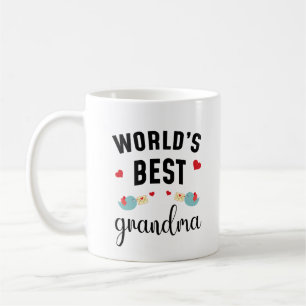 Caneca De Café Vovó Mais Querida do Mundo Presente Fofo para Vovó