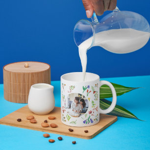 Caneca De Café Vovó: Memórias Bloom with Love (Dia de as mães)