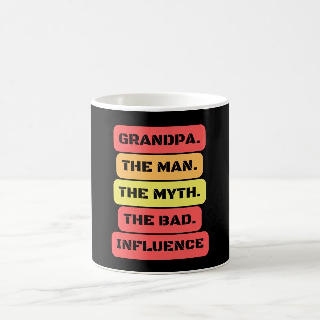 Caneca De Café vovô, o mito, a má influência (Centro)