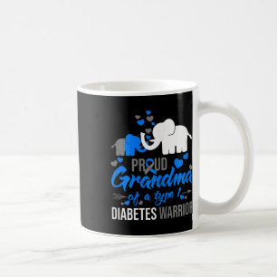 Caneca De Café Vovó Orgulhosa De Um Elemento Guerreiro De Diabete