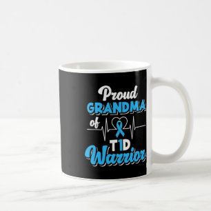 Caneca De Café Vovó Orgulhosa De Um Guerreiro T1d Diabetes Diabét