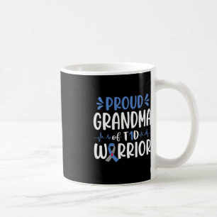 Caneca De Café Vovó Orgulhosa Do Guerreiro T1D Diabetes Sensibili