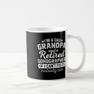 Caneca De Café Vovô Pai E Sonógrafo Aposentado No Natal