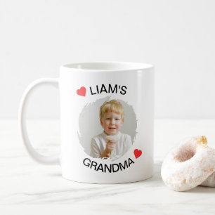 Caneca De Café Vovó Personalizada Mug - Cara de Criança Personali
