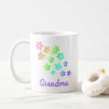 Vovó Rainbow Flowers Mug