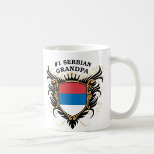 Caneca De Café Vovô sérvio do número um