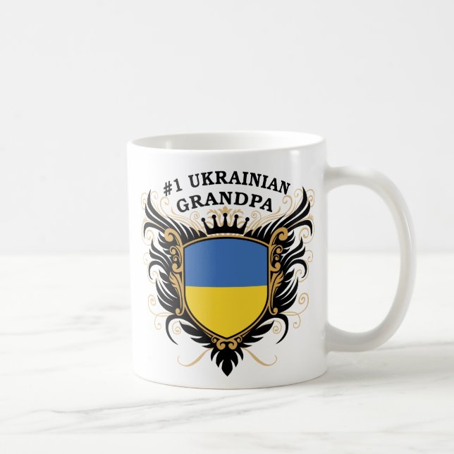 Caneca De Café Vovô ucraniano do número um (Direita)