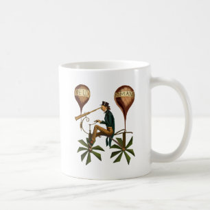 Caneca De Café Voyage A La Lune Hot Air Balloon
